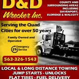 D & D Wrecker Inc — services 1